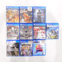 Lot Of 10 PS4 Games Uncharted 4