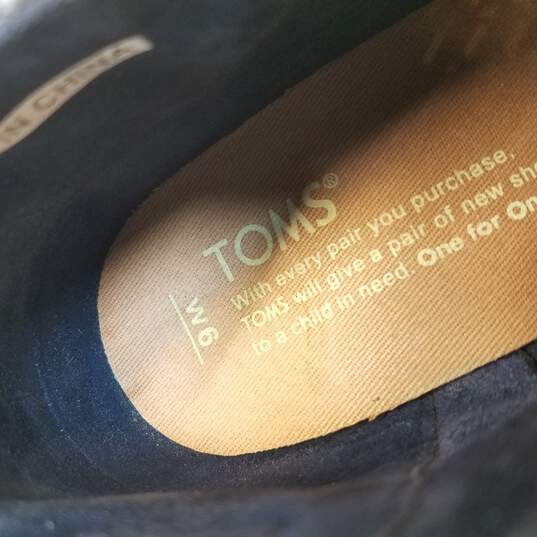 Toms Women's Blue Textile Ankle Boot Size 6 image number 7