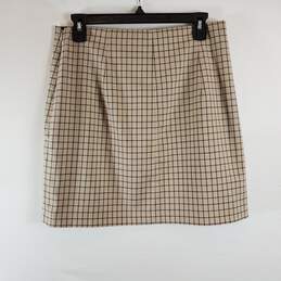 Theory Women Plaid Skirt Sz 8 alternative image