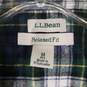 Womens Plaid Relaxed Fit Long Sleeve Collared Button-Up Shirt Size Medium image number 4
