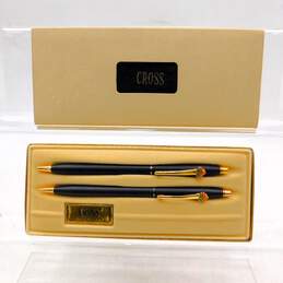 Vintage Cross Classic Black 2501 Pen & Pencil Set in Box W/ Logo