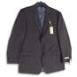 NWT Mens Gray Notch Lapel Long Sleeve Flap Pocket Two Button Blazer Sz 44L image number 1