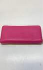Michael Kors Leather Eyelet Embellished Wallet Pink image number 2