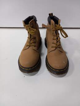 Dr. Martens Women's 939 Tan Leather Padded Collar Lace-Up Boots Size 7