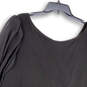 NWT Womens Black Surplice Neck Ruffle Bell Sleeve Blouse Top Size 6/6X/30 image number 4