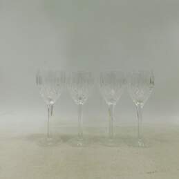 4 Vintage Stuart Claret Monterrey Crystal Wine Glasses Set