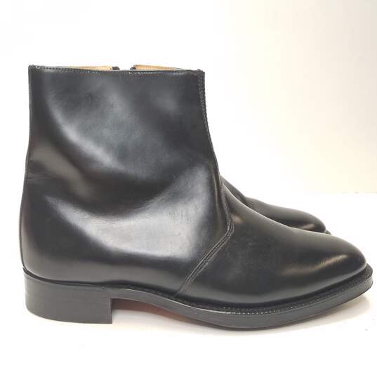 John White Leather Ankle Chelsea Boots Black 7 image number 3