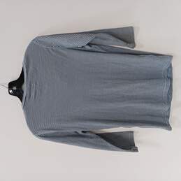 Eddie Bauer Women's Stripped Cotton Blend Crew/V-Neck Pullover 3/4 Sleeve Sweater Size L alternative image