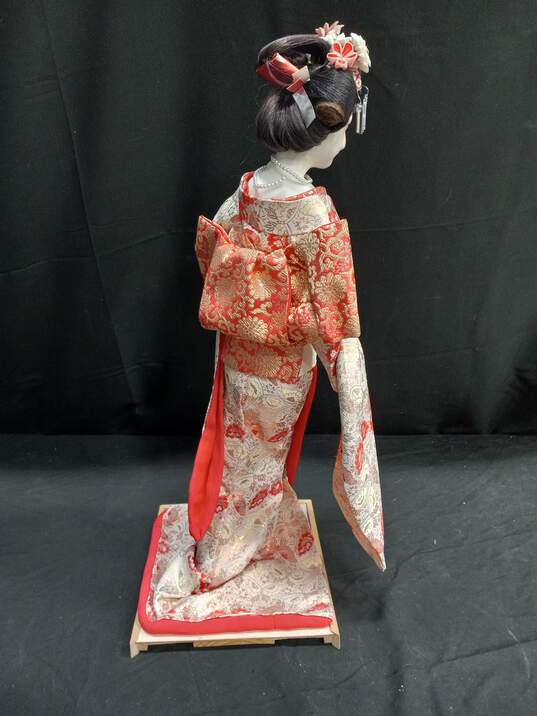 Japanese Paper Mache Geisha Doll image number 3