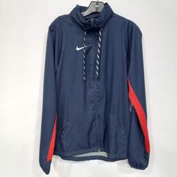 Nike Women's Dri-Fit Navy Blue/Red Jacket Size MT with Tag