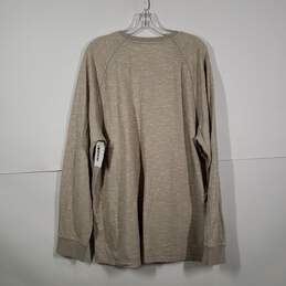 Mens Regular Fit Henley Neck Long Sleeve T-Shirt Size 2X-Large alternative image
