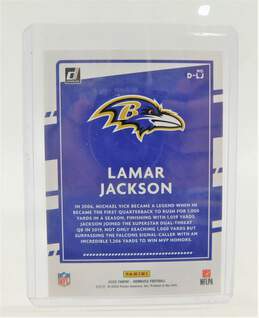 2020 Lamar Jackson Donruss Dominators Baltimore Ravens alternative image