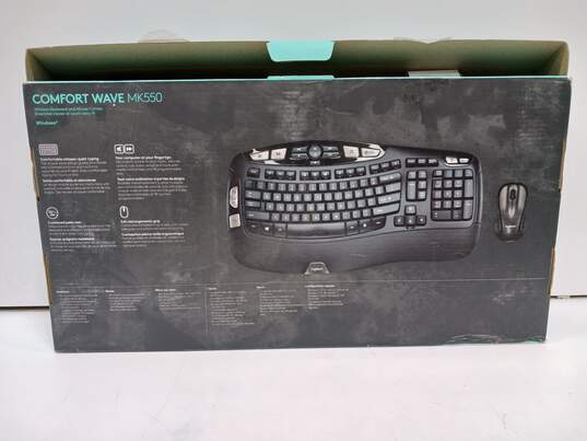 Logitech Wireless Comfort Wave Computer Keyboard MK550 image number 4