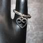 James Avery Sterling Silver Heart Charm Ring Size 3.5 - 2.4g image number 5