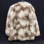 Zara Trafaluc Women's Cream/Brown Faux Fur Jacket Size S image number 2