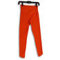 Womens Orange Elastic Waist Pull On Activewear Ankle Leggings Size XS image number 2