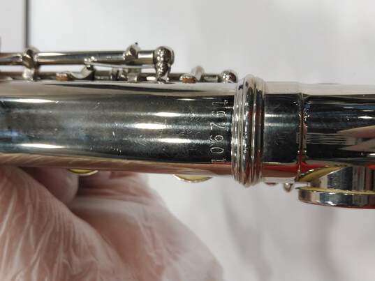 Bundy Nickle Plated Flute in Case image number 7