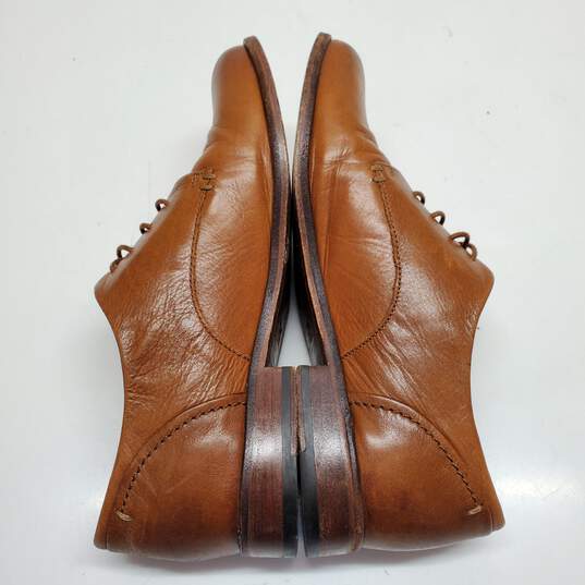 WOMENS FRYE 'ANNA' BROWN LEATHER OXFORD SHOES SZ 8.5 image number 2