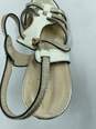 Vtg Bally Ribona Gold T Bar Sandals W 8.5 COA image number 8