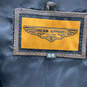NWT Mens Brown Leather Sleeveless Zipped Pocket V-Neck Vest Size 64 image number 3