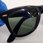 Vintage Bausch & Lomb Ray-Ban BL5024 Original Glossy Black Wayfarer Sunglasses image number 7