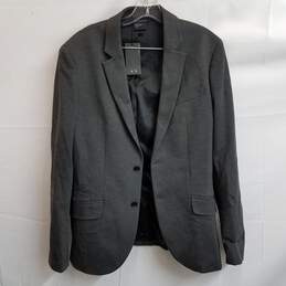 Armani Exchange cotton knit dark gray suit jacket men's L tags
