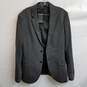 Armani Exchange cotton knit dark gray suit jacket men's L tags image number 1