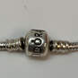 Designer Pandora S925 ALE Sterling Silver Snake Chain Charm Bracelet w/ Bag image number 4