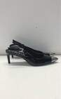 Calvin Klein Reina Patent Slingback Pump Heels Black 8 image number 1