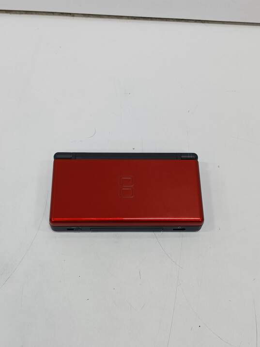 Nintendo DS Lite Red Handheld Console Game Bundle In Case image number 2