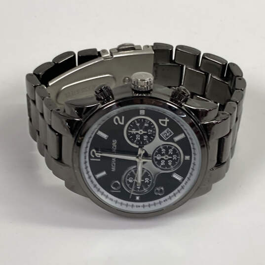 Designer Michael Kors D3059G Gray Stainless Steel Round Analog Wristwatch image number 3