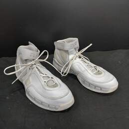 Nike Elite Men's White Leather High-Top Sneakers Size 14