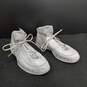 Nike Elite Men's White Leather High-Top Sneakers Size 14 image number 1