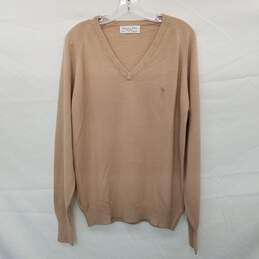 Christian Dior Vintage Tan Knit Pullover Sweater Mn Size L AUTHENTICATED