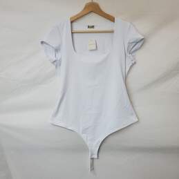 NEW Free People Intimately White Scoop Neck Thong Body Suit Size XL