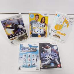 Lot of 5 Various Nintendo Wii Video Games alternative image