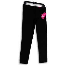 NWT Womens Black Flat Front Straight Leg Welt Pockets Ankle Pants Size 7