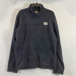 The North Face Men Black Zip Up Sweater L