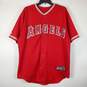 Majestic Men Red Anaheim Angels Baseball Jersey L image number 1