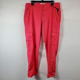 Liverpool Women Red Cargo Pants Sz 14/32 NWT