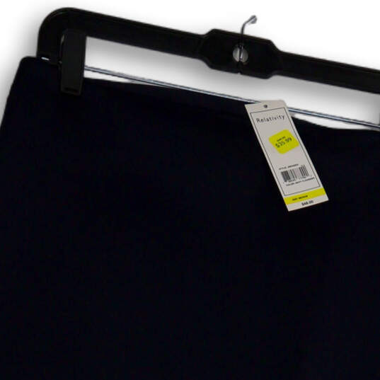 NWT Womens Blue Elastic Waist Pull-On Straight & Pencil Skirt Size M image number 3