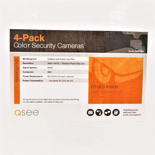Q-See 4-Pack Color Security Cameras image number 13