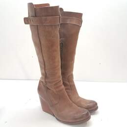 Kork-Ease Leather Tall Riding Boots Tan 7.5