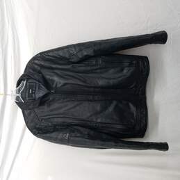 Hugo Boss Men's Black Leather Jacket