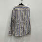 NWT Mens Multicolor Striped Shaped Fit Long Sleeve Button-Up Shirt Size XL image number 2