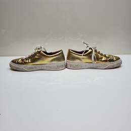 Staurt Weitzman Women's Excelsa Pearl Metallic Gold Sneakers Size 8.5 alternative image