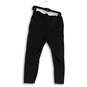 NWT Womens Black Stretch Elastic Waist Pull On Ankle Leggings Size XL image number 1