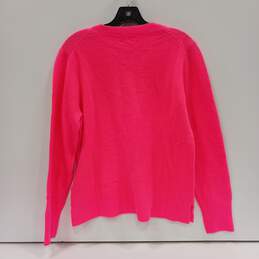 J. Crew Women's Hot Pink LS Crew Neck Sweater Size M NWT alternative image