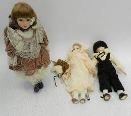 Lot of 3 Porcelain Collector Dolls