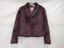 Niki Dyed Rabbit Fur Jacket Size Medium